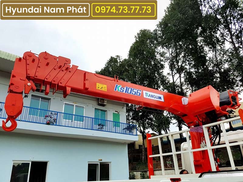 Xe Tải Hyundai HD210 3 Chân Gắn Cẩu Kanglim 5 Tấn KS1056
